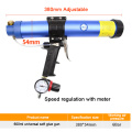 Tungfull 600ml Pneumatic Sealant Gun Adjustable Speed Pneumatic Glass Glue Gun Caulking Tool Caulking Nozzle Construction Tool