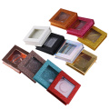 Square False Eyelash Packaging Box Glitter Fake 3d Mink eyelashes Boxes Faux Cils lash strip Case Empty Girls Gift