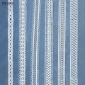 5yard white water-soluble bar code lace fabric trim DIY milk silk embroidery hollow double-sided round lace garment accessories