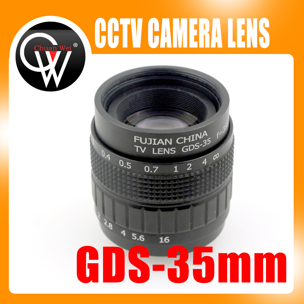 Professional 35mm f/1.7 CCTV Lens C Mount CCTV Lens features alloy casing with quality lens