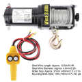 3500lbs 12V 1.2KW Electric Winch Synthetic Cable IP67 Waterproof High Power for ATV UTV Boat