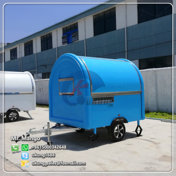 UKUNG Low price multifunction food truck ice cream corn kiosk mobile food cart trailer for sale