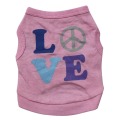 Letter LOVE Vest Pet Dog Clothes Fashion Clothing Dogs Super Small Cotton Costume Cute Chihuahua Print Summer Pink Girl Mascotas