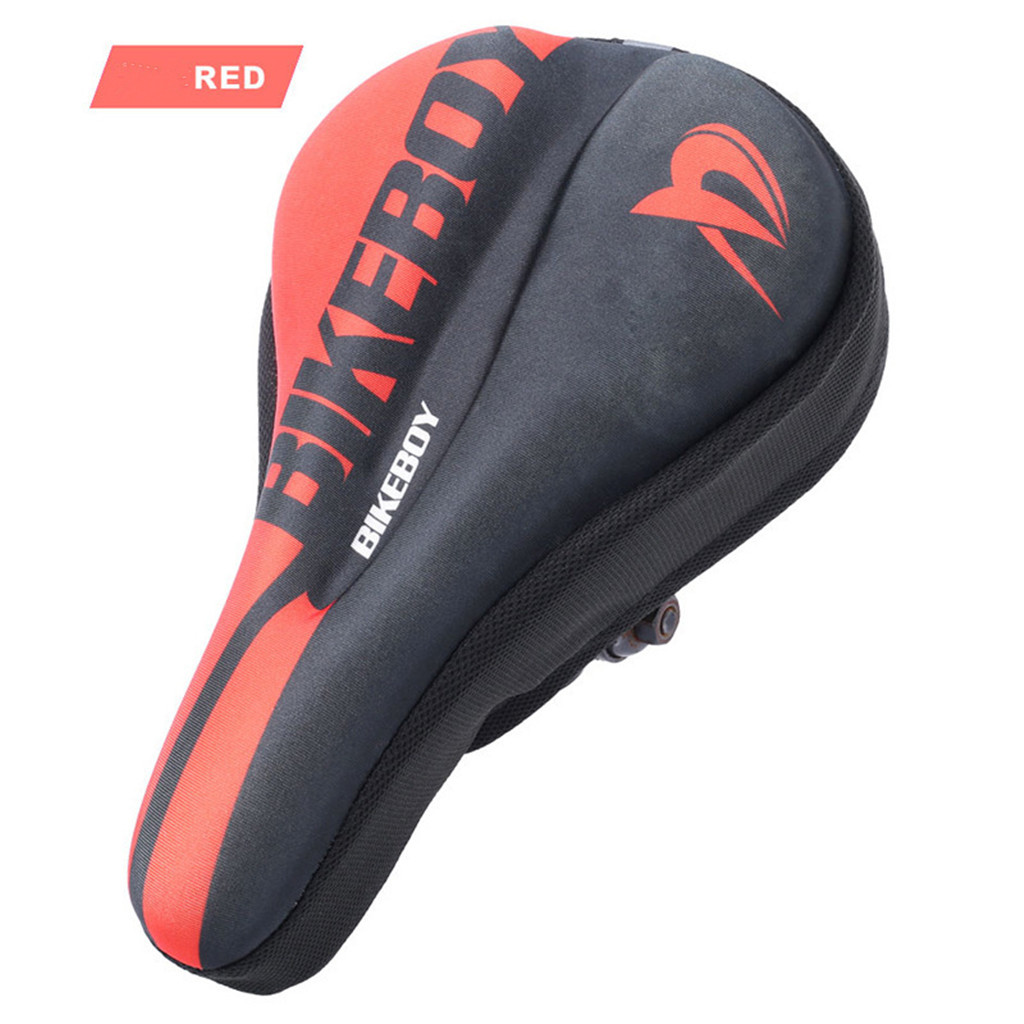 MTB Mountain Bike Cycling Thickened Extra Comfort Ultra Soft Silicone 3D Gel Pad Cushion Cover Bicycle Saddle Fotelik rowerowy