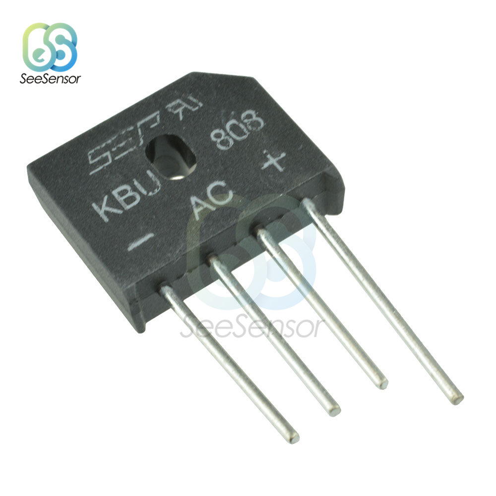 10Pcs/lot KBL608 KBL-608 KBU808 KBU6J 6A 800V 6A 600V 8A 800V Diode Bridge Rectifier