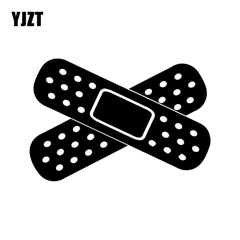 YJZT 16.5X11.2CM Band Aid Car Bumpers Window Vinyl Decal Funny Creative Stickers C25-0931