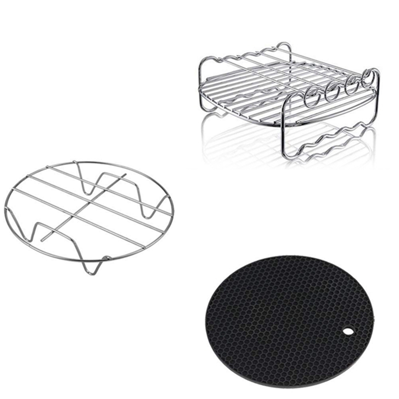 Hot Air Fryer Accessories Air Fryer Accessories and Air Fryer Accessories Fit for all 3.7QT-5.3QT-5.8QT,Set of 5-7 inch