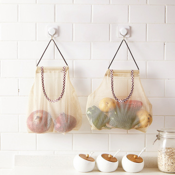 Creative Kitchen Vegetable Onion Potato Storage Bag Sundries Underwear Mesh Hanging Bag Kitchen Garlic Ginger Organizer Tools