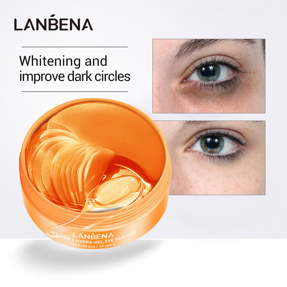 LANBENA Eye Mask Collagen VC Eye Patch Anti Aging Repaire Wrinkle Lighten Eye Skin Remover Dark Circle Fine Lines Eye Care 60PCS