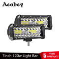 2pcs 7inch 120W Offroad Led Light Bar For Cars Combo Beams Off road SUV ATV Tractor Boat Trucks Excavator 12V 24V Work Lights