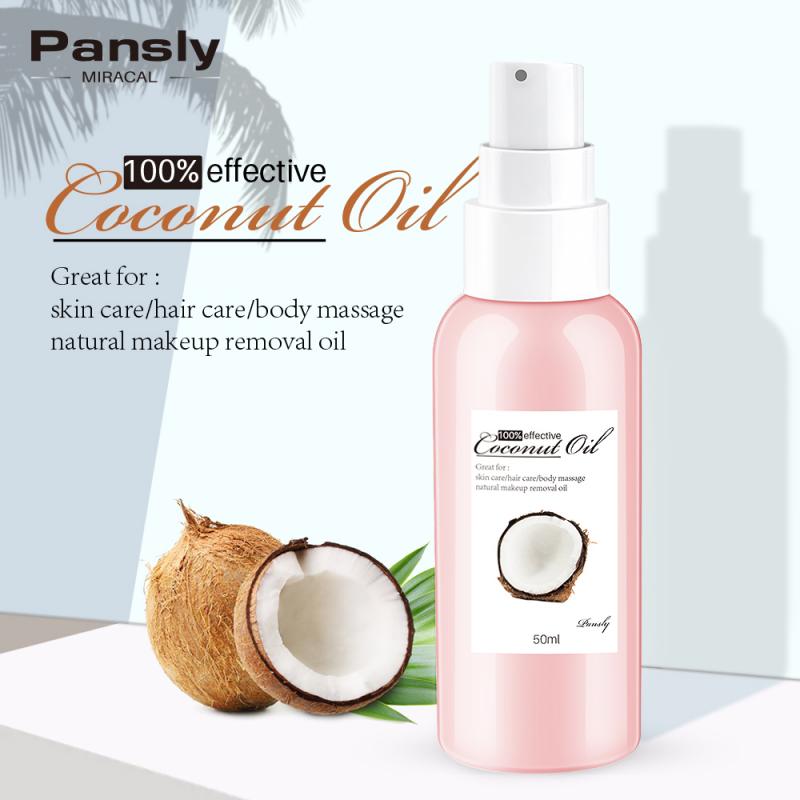 Coconut Oil Natural Makeup Remover Skin Care Hair Care Body Massage Oil Plant 50ml Nourish and Repair TSLM2