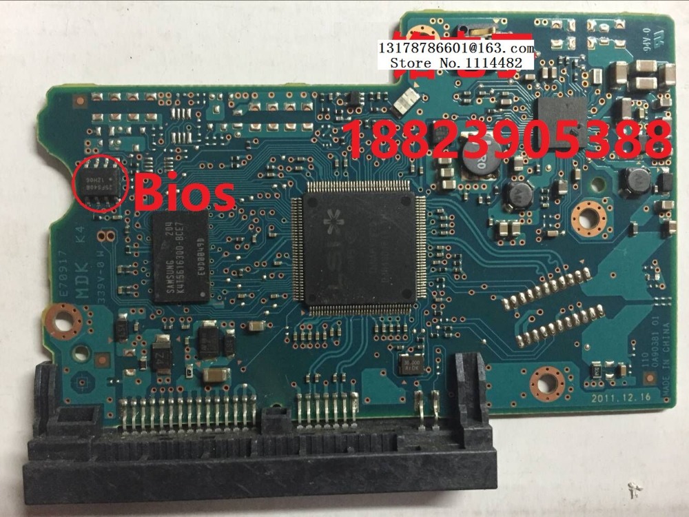 2200A90381 Free shipping 100% Original HDD PCB logic board Hard Disk Circuit Board 2200A90381