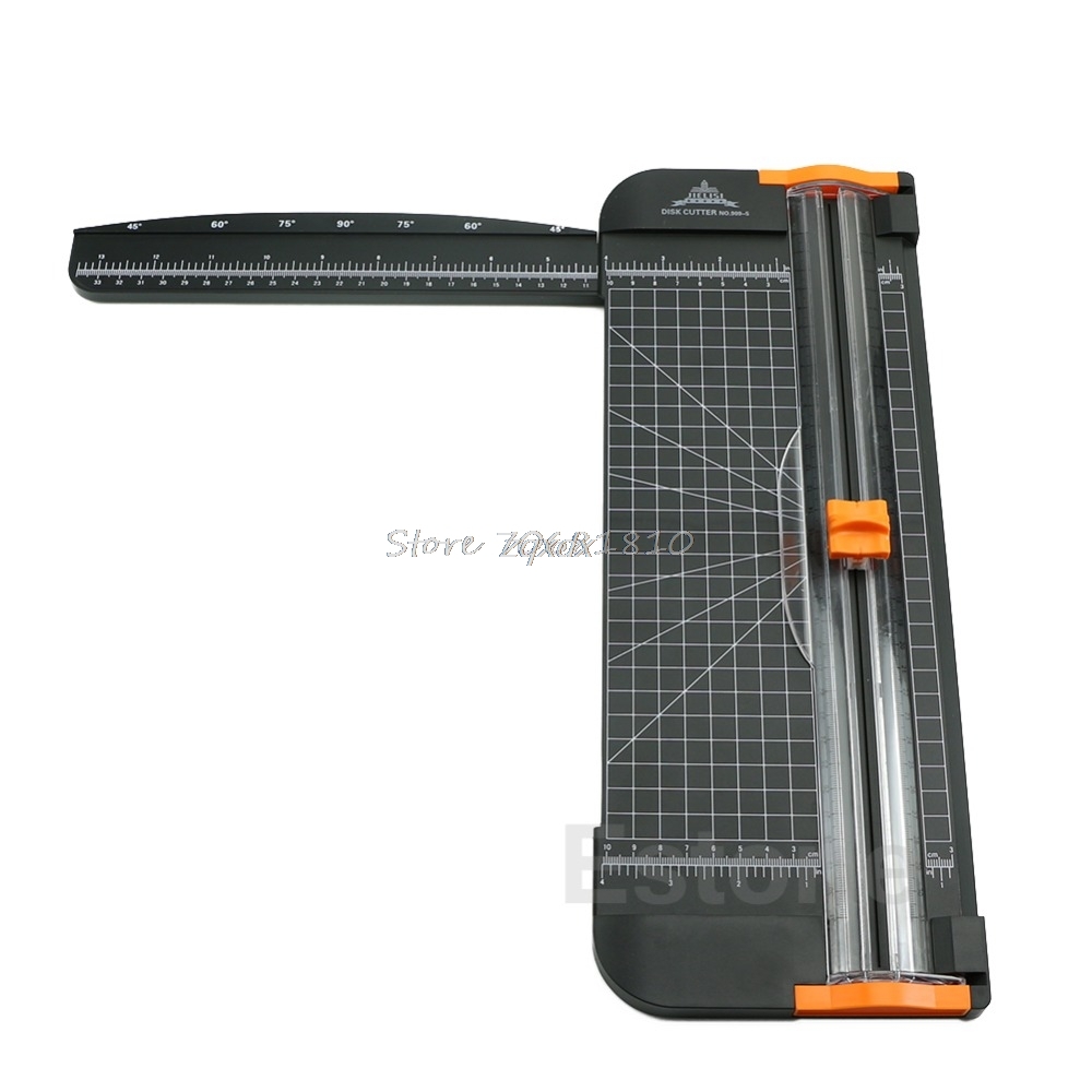 909-5 A4 Guillotine Ruler Paper Cutter Trimmer Cutter Black-Orange Whosale&Dropship