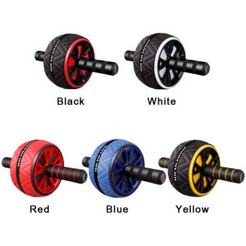 ABS Abdominal Roller Exercise Wheel Fitness Equipment Mute Roller For Arms Back Belly Core Trainer Body Shape Training Supplies