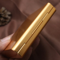 20 Sticks Fashion Double Layer Pipe Creative Personality Cigaret Case Metal Cigarette Case Cigarette Box Gifts Cigarette Holder