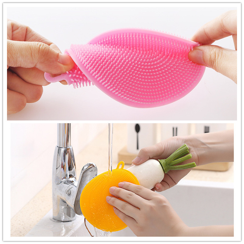 Silicone Sponge for Cooking Washing-up Brush Cleaning Dish Sponges Cooking Silicone Sponge For Washing Dishes 10.5*10.5CM