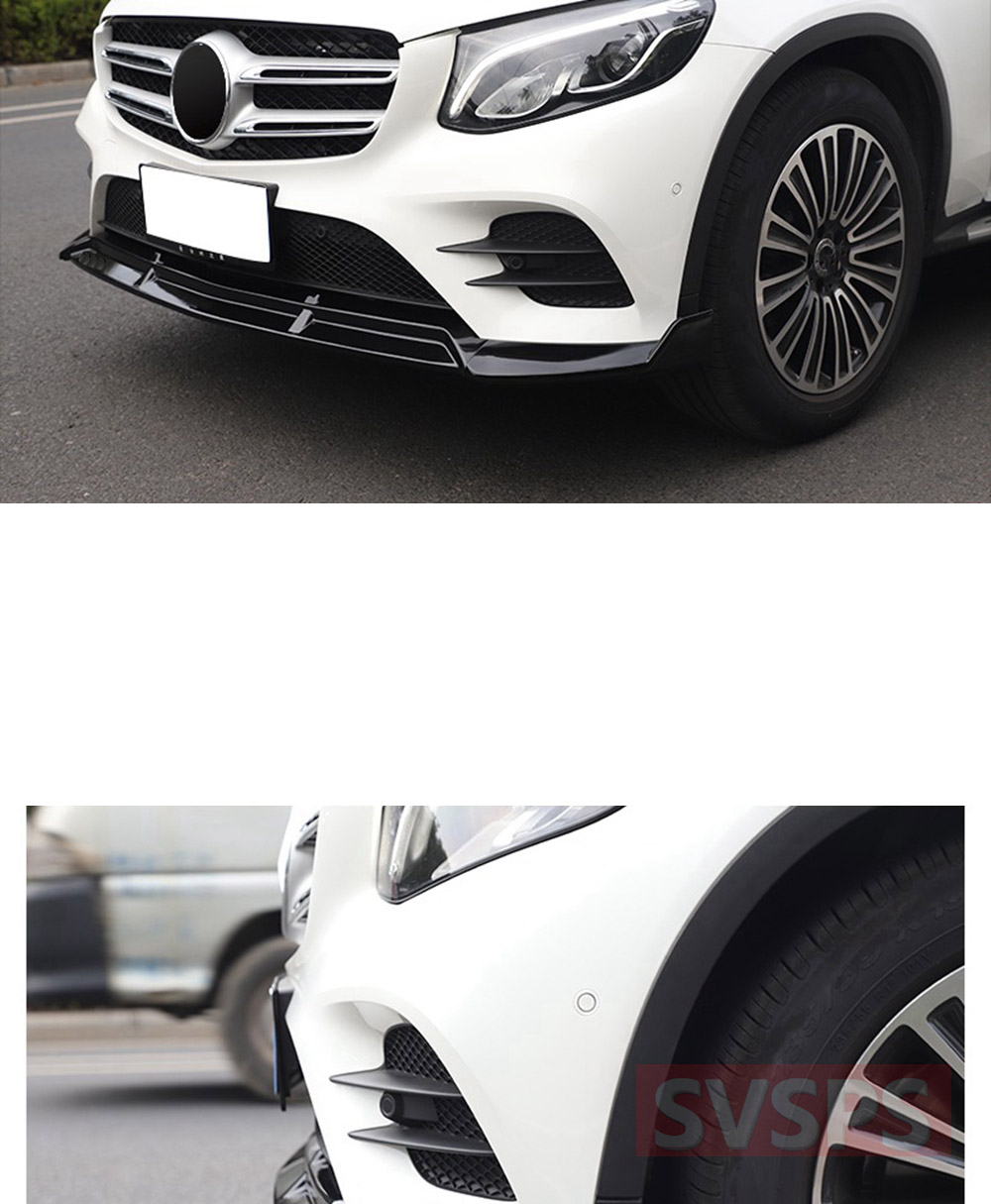 Tuning Parts Front Bumper Lip For Mercedes Benz For Brabus GLC Class GLC Coupe X253 C253 GLC200 GLC260 GLC300 2015-2018 year