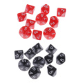 20pcs Plastic 10-Sided Dices D10 Set for Party Bar Table Game Accessory
