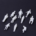 10Pcs 1:50 Scale Model Miniature White Figures Human Model Architectural Model