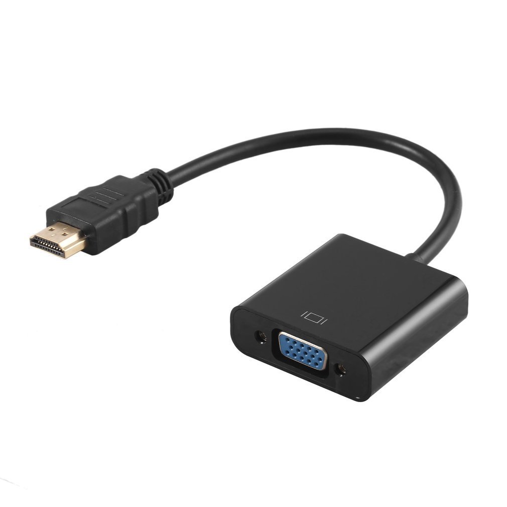 HDMI to VGA Adapter Digital to Analog Audio Video Cable Converter HDMI VGA Connector for PS4 PC Laptop Chromebook TV Box Polybag