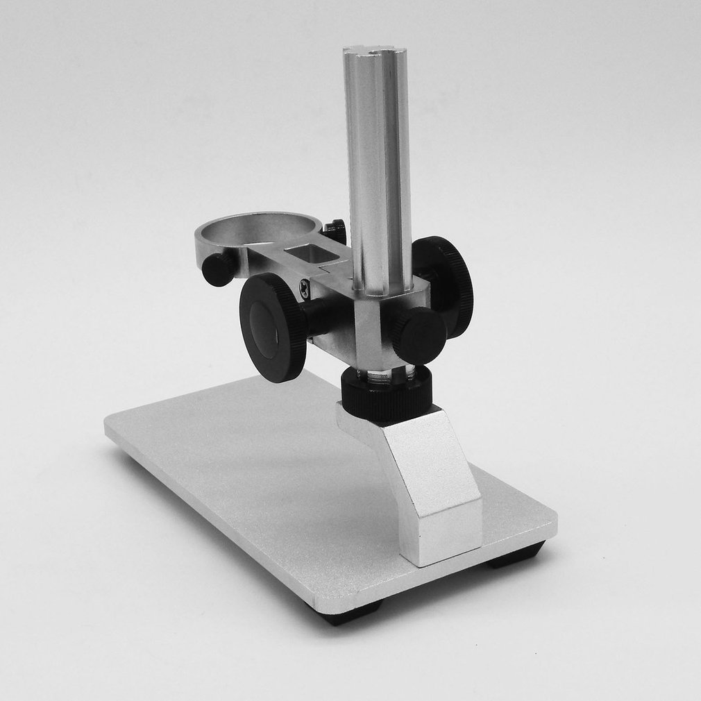 Aluminum Alloy Microscope Stand Portable Up and Down Adjustable Manual Focus Digital USB Electronic Microscope Holder