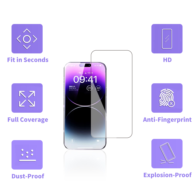 tempered  screen protector for iphone 14 pro