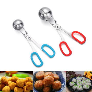 Kitchen Meatball Maker Stainless Steel Stuffed Meatball Clip DIY Fish Meat Rice Ball Ice Cream Mold Household Meat Poultry Tool
