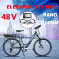 26inch Electric travel bike 48V 250W brushless motor Traveling electric bicycle Butterfly handlebar City E-Spresso E-Bike