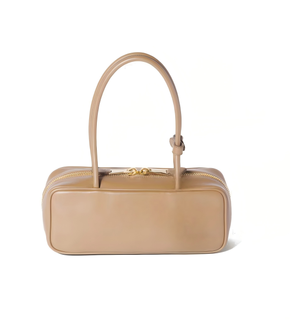Stylish Retro Tote with Long Leather Handles