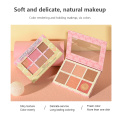 6 Colors Face-lift Concealer Matte Eyeshadow Palette Girl Makeup Cosmetics Glitter Nude Blush Eye Shadows Highlighter Set TSLM4