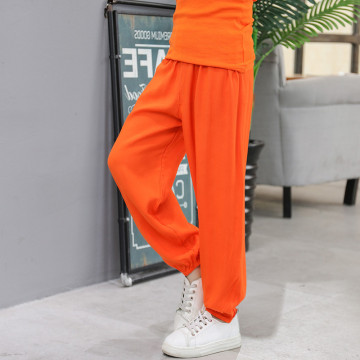 Children Pants Boy Girl Pure Color Trousers Summer Autumn Anti-mosquito Pants Kids Casual Pajama Pants Thin Breathable Pants