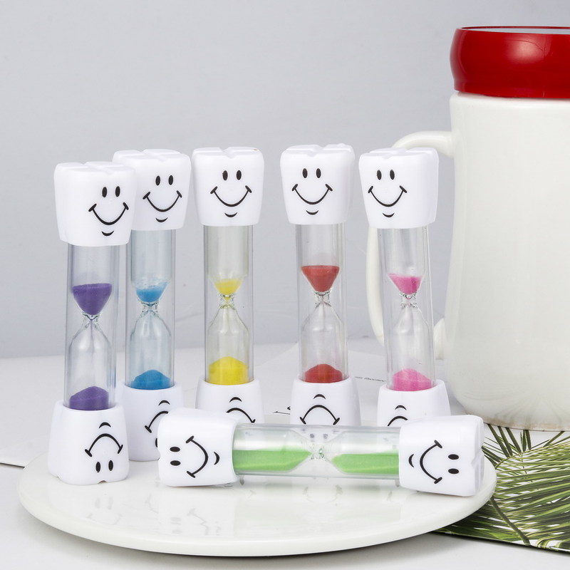Sand Clock 3 Minutes Smiling Face The Hourglass Decorative Household Items Kids Toothbrush Timer Sand Clock Gifts