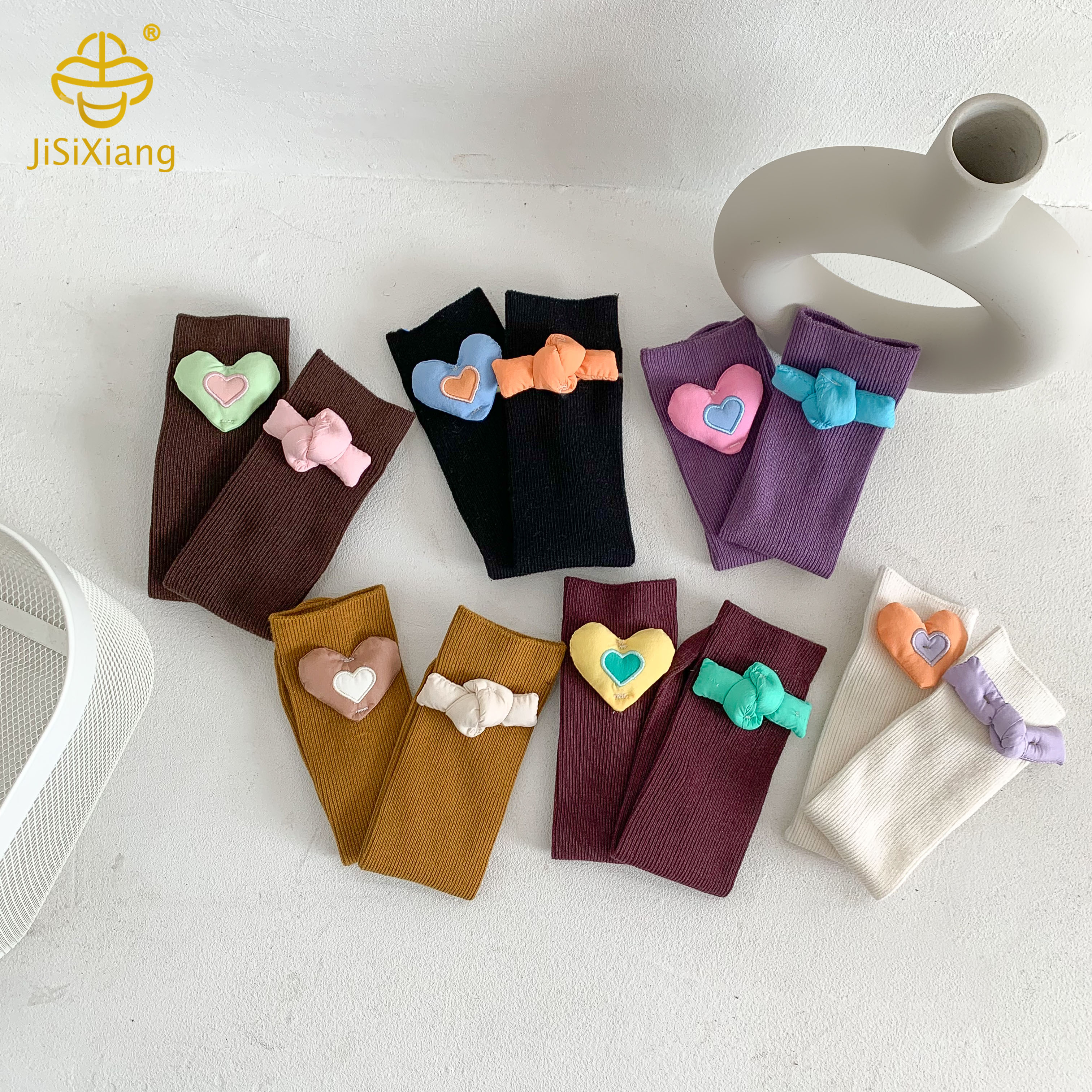 New Cute 3D Middle Tube Stacked Sock