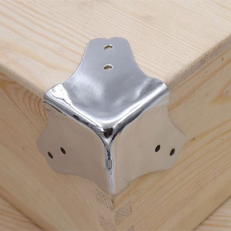 1pcs Corner Fitting Angle Connector Bracket Fastener Cosmetic Case Wrap Angle Corner Protector Stainless Steel Wrap Angle