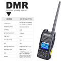 5W DMR Digital/Analog Walkie Talkie Retevis RT72 GPS UHF VHF Dual Band Two Way Radio 4000 CH Handheld Radio Station Hams Radio