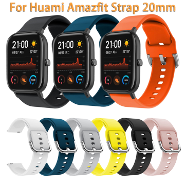 smart Watchband For Amazfit GTS Strap 20mm Silicone Smart Watch Band For Amazfit GTS Bracelet Smart watch Band accessories