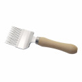 Novel Stainless Steel Bee Hive Uncapping Honey Fork Scraper Shovel Comb Uncapping Fork Beekeeping Tool Wooden Handle Knife #R25