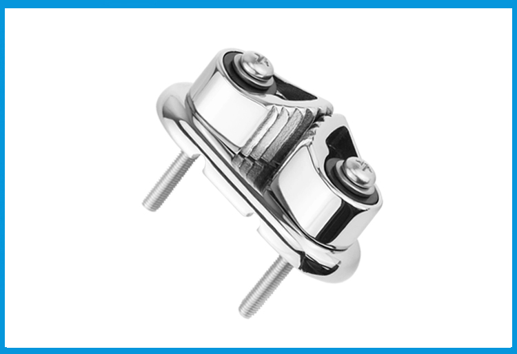 Stainless Steel 316 Cam Cleat with Wire Leading Ring Boat Cam Cleats Matic Fairlead Marine Sailing Sailboat Kayak Canoe Dinghy
