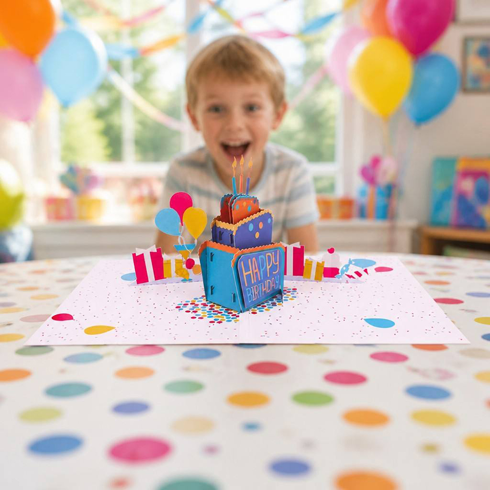 cake celebration greeting card