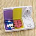 Pill Box Dual Grids Pill Box Mini Partition Medicine Tablets Dispenser Portable Pill Storage Case Pill Container Accessories