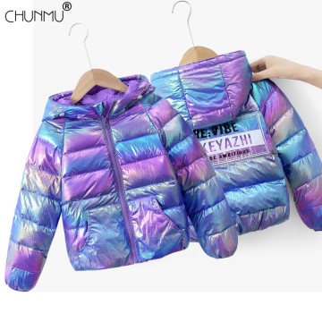 Boy Warm Hooded Cotton Coat Children Outerwear New Winter Jacket Coat Solid Girls Jacket Coat Kids Clothes Children Clothing