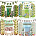 Baby Shower Animal Jungle Theme Party Decoration Disposable Tableware Set Boy 1st Birthday Decor Balloon Jungle Safari Party