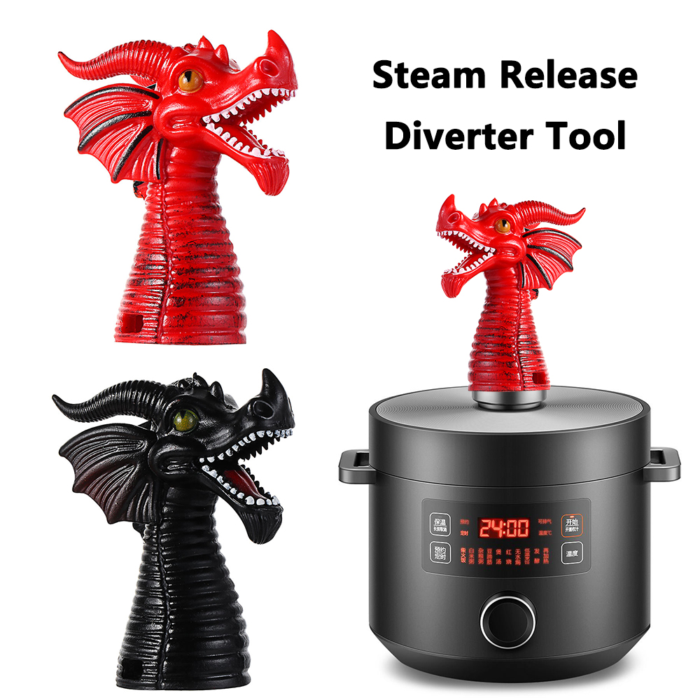 Fire-Breathing Dragon Steam Release Diverter Tool Steam Diverter For Instant Pot|Duo|Smart Pressure Cooker Silicone Accessory
