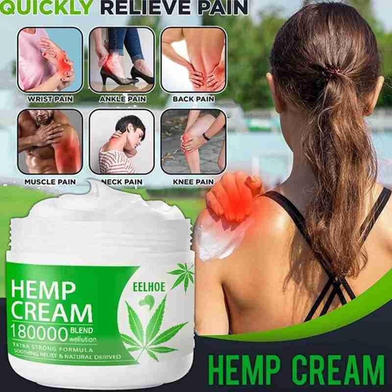 1pcs Soothing Cannabis Cream Natural Hemp Face Cream Hemp Oil For Inflammation And Arthritis Pain Relief Hemp Balm Seed Cream