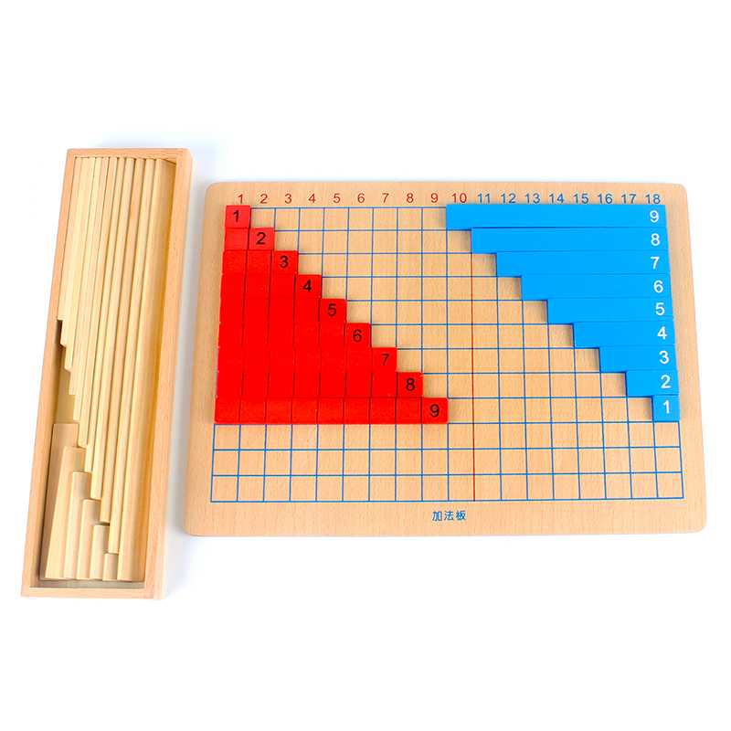 Free Shipping Montessori Addition Subtraction Strip Board Math Toys for Early Childhood Educational Preschool Kids Math Toys