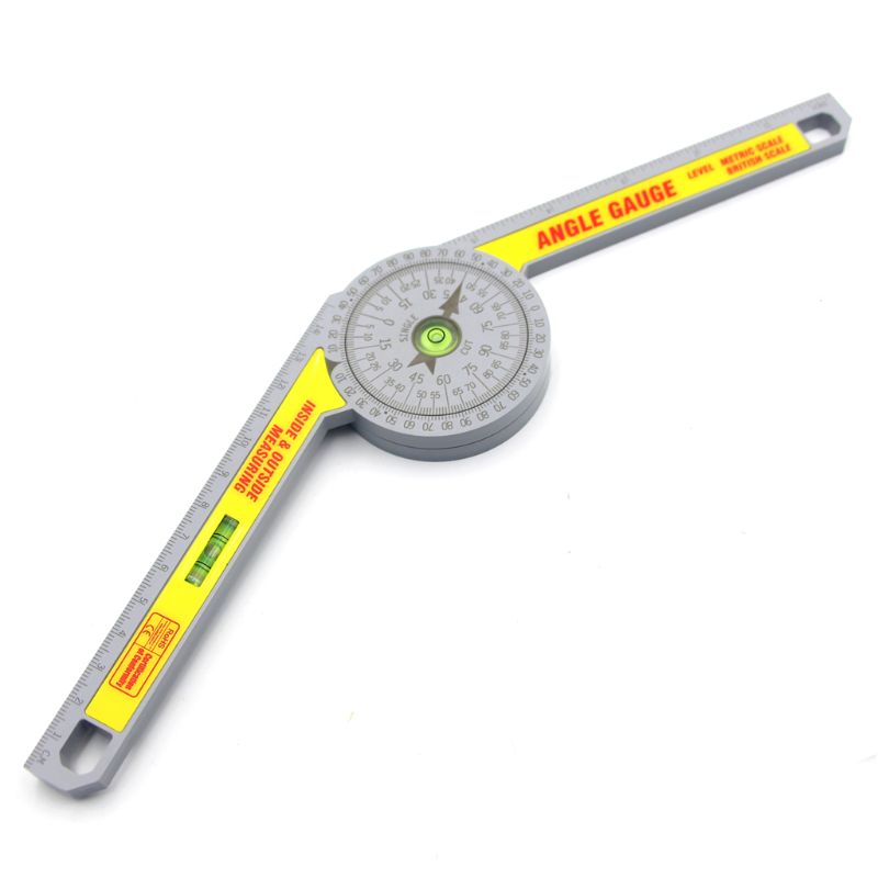 360 Degree Miter Saw Protractor High Accuracy Angle Finder Gauge Goniometer Measuring Ruler Tool Dropshipping