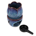 1pc Ceramic Oil Burner Melt Wax Warmer Diffuser Tealight Candle Holder Home Oil Fragrance Tea Light Candle Holder