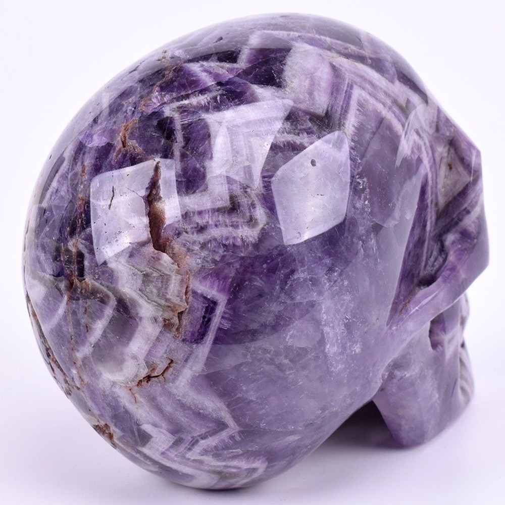 1000g Natural Crystal Craft Home Decorative Dreamy Amethyst Crystal Skull Head