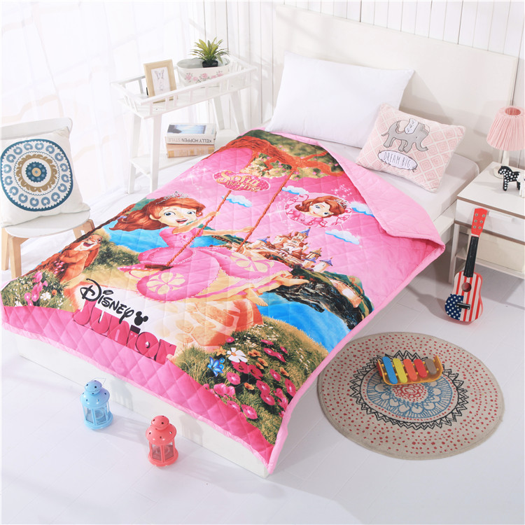 Minnie Mickey Mouse Thin Comforter Disney 3d Cartoon Summer Quilt Cotton Cover Child Boy Bedroom Soft Blanket Girl Bedspread