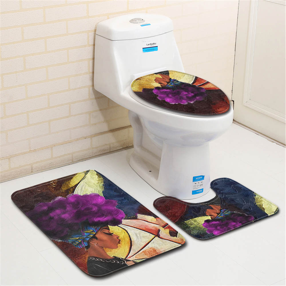 Personalized Photo Customized Bathmat Bathroom Toilet Shower Room Carpets Memory Foam Lady Bathroom Bath Mat Carpet Rug Sets